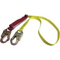 External Energy Absorber Lanyard with 3/4" Hook, 6', Snap Hook Center, Snap Hook Leg Ends, Polyester OCP Construction Supplies