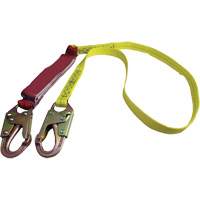 External Energy Absorber Lanyard with 3/4" Hook, 6', Snap Hook Center, Snap Hook Leg Ends, Polyester OCP Construction Supplies