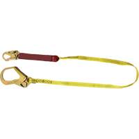 External Energy Absorber Lanyard with 2-1/4" Hook, 6', Snap Hook Center, Snap Hook Leg Ends, Polyester OCP Construction Supplies