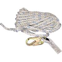 Vertical Life Line with 3/4" Snap Hook & Thimble Eye OCP Construction Supplies