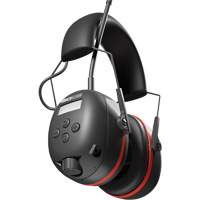 Black & Red Air Defender AM/FM Earmuffs, Headband Style, 24 dB OCP Construction Supplies