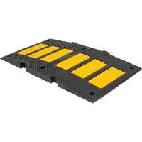 Middle Speed Hump, Rubber, 2' L x 8" W x 1-1/4" H OCP Construction Supplies