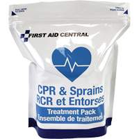 9-Piece CPR & Sprains Refill Pack for Emergency Response First Aid Kit OCP Construction Supplies