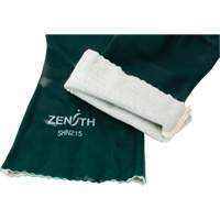 Double Dipped Green Gloves, 14" L, PVC, Cotton Jersey Inner Lining, 70-mil OCP Construction Supplies