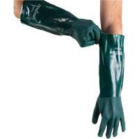 Gants verts &agrave; double enduit, 18" lo, PVC, Doublure en Jersey de coton, 70 mils OCP Construction Supplies