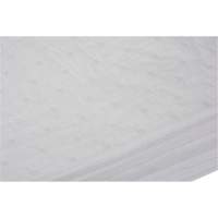 Feuilles absorbantes li&eacute;es, Huile seulement, 15" x 19", 10 gal. d'absorption OCP Construction Supplies