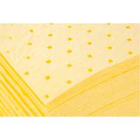 Feuilles absorbantes li&eacute;es, Mati&egrave;res dangereuses, 15" x 19", 8 gal. d'absorption OCP Construction Supplies
