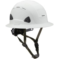 Fibre Metal Climbing Style Helmet with Full Brim, Meets CSA Type 2, Ratchet Suspension, Vented OCP Construction Supplies