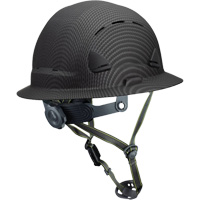 Fibre Metal Climbing Style Helmet with Full Brim, Meets CSA Type 2, Ratchet Suspension, Vented OCP Construction Supplies