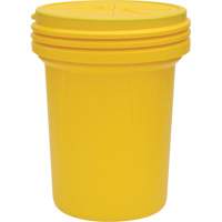 Lab Pack Plastic Barrel Drum with Screw-On Lid, 30 US gal., Mobile/Stationary OCP Construction Supplies