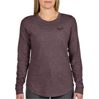 FREEFLEX Long-Sleeve Hybrid T-Shirt, Women's, X-Small, Purple OCP Construction Supplies