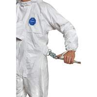 Harness-Compatible Disposable Coverall, Small, White, Tyvek&reg; 500 OCP Construction Supplies