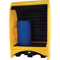 2-Drum Hard Cover Spill Pallet, 43.11" L x 61.61" W x 83.07" H, 1433 lbs. Load Capacity OCP Construction Supplies
