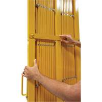 Barri&egrave;re extensible, 84" h x 20' lo, Jaune OCP Construction Supplies
