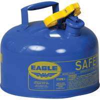 Bidon de s&eacute;curit&eacute; pour le k&eacute;ros&egrave;ne, Type I, Acier galvanis&eacute;, 2,5 gal. US, Bleu, Homologu&eacute; FM/List&eacute; UL/ULC OCP Construction Supplies