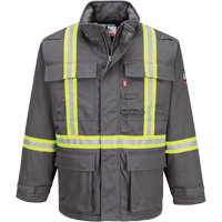 Bizflame&reg; 88/12 Insulated Winter Parka, Grey, Small OCP Construction Supplies