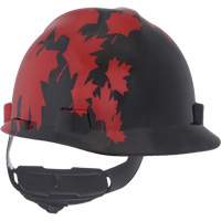 Casque sp&eacute;cialis&eacute; V-Gard, Suspension Rochet, Noir/Rouge OCP Construction Supplies