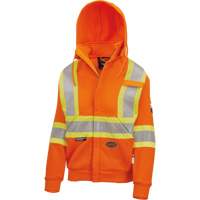 Heavyweight Safety Hoodie, Women's, X-Small, High Visibility Orange OCP Construction Supplies