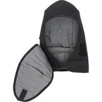 Pioneer 766A Flame-Resistant Quilted Hard Hat Liner with Detachable Mouthpiece, Black/Grey, Cotton/FR-Tech&reg;/Modacrylic/Nylon OCP Construction Supplies