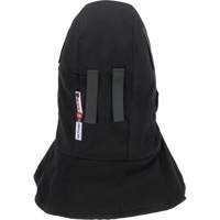 Pioneer 765A Flame-Resistant Quilted Hard Hat Liner with Long Neck & Detachable Mouthpiece, Black/Grey, Cotton/FR-Tech&reg;/Modacrylic/Nylon OCP Construction Supplies