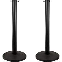 Industrial Stanchion, 37" High, Black OCP Construction Supplies