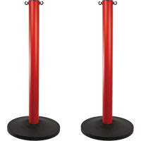 Industrial Stanchion, 37" High, Red OCP Construction Supplies
