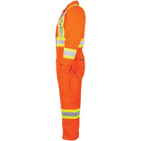 High-Visibility Lined Canvas Overalls, Small, High Visibility Orange OCP Construction Supplies