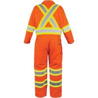 High-Visibility Unlined Coveralls, Small, High Visibility Orange OCP Construction Supplies