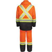 High-Visibility 150-Deniers Rain Suit, Polyester, Small, High Visibility Orange OCP Construction Supplies