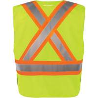 High-Visibility 5-Point Tear Away Vest, High Visibility Orange, Medium/Small, Polyester OCP Construction Supplies