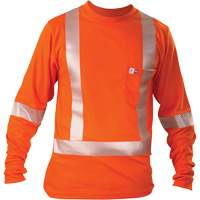 Long-Sleeved T-Shirt, Small, Orange OCP Construction Supplies