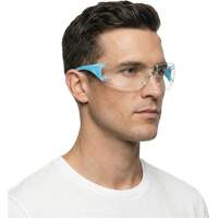 Lunettes de s&eacute;curit&eacute; bleu/blanc Adapt Lite, Lentille Transparent, Antibu&eacute;e/Anti-&eacute;gratignures, ANSI Z87+/R&eacute;pond ou surpasse la norme CSA Z94.3 OCP Construction Supplies