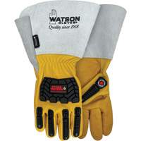 Gants r&eacute;sistants &agrave; leau Storm Trooper, Petit, Paume en Cuir de vache, Poignet Manchette OCP Construction Supplies