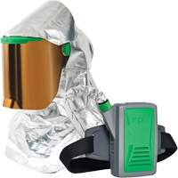Z-Link Radiant Heat Respirator with Belt Mount & Blower, Facepiece Respirator/Headcover & Faceshield, Lithium-Ion Battery OCP Construction Supplies