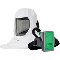 T-Link Respirator with Bump Cap, Breathing Tube, Belt-Mount & PX5 PAPR, Loose Fitting Hood & Faceshield, Lithium-Ion Battery OCP Construction Supplies