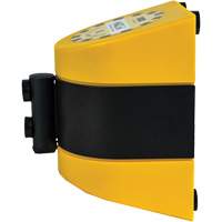 HAZLOK Safety Barrier System, Plastic, Magnetic Mount, 30', Black and Yellow Tape OCP Construction Supplies