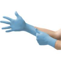 MICROFLEX 92-134 Versatility Disposable Gloves, 5.5/6/X-Small, Nitrile, 2.76-mil/3.94-mil, Powder-Free, Blue, Class 2 OCP Construction Supplies