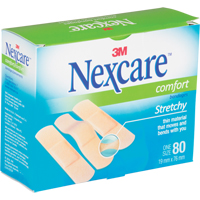 Bandages confortables Nexcare, Rectangulaire/carr&eacute;e, 3", Tissu, St&eacute;rile OCP Construction Supplies