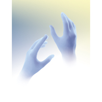 Gants jetables Qualatrile QRP, Moyen, Nitrile, 5 mils, Sans poudre, Bleu OCP Construction Supplies
