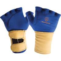 Fingerless Glove Liner with Wrist Restrainer, Size X-Small, Poly-Cotton Palm OCP Construction Supplies