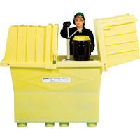Poly-Safeypacks&reg; Plus With Drain, 60.25" L x 34.5" W x 64" H, 1200 lbs. Load Capacity OCP Construction Supplies