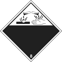 Plaque-&eacute;tiquette TMD mati&egrave;res corrisives, Plastique OCP Construction Supplies