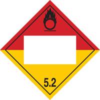 Plaque-&eacute;tiquette TMD peroxyde organique, Plastique OCP Construction Supplies
