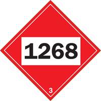 Plaque-&eacute;tiquette TMD 1268 pour distillats de p&eacute;trole, Plastique OCP Construction Supplies