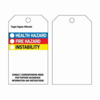 Self-Laminating Right-To-Know Tags, Polyester, 3" W x 5-3/4" H, English OCP Construction Supplies