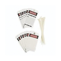 Self-Laminating Accident Prevention Tags, Polyester, 3" W x 5-3/4" H, English OCP Construction Supplies