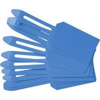 Blank Plastic Lock-On Tags, Plastic, 3-1/4" W x 5-4/5" H, Blank OCP Construction Supplies