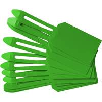 Blank Plastic Lock-On Tags, Plastic, 3-1/4" W x 5-4/5" H, Blank OCP Construction Supplies