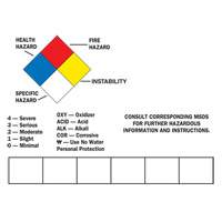 &eacute;tiquette inscriptible vierge pour contenant, Vinyle, Feuille, 14" lo x 10" la OCP Construction Supplies