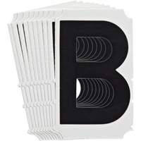 Quick-Align&reg; Individual Gothic Number and Letter Labels, B, 4" H, Black OCP Construction Supplies